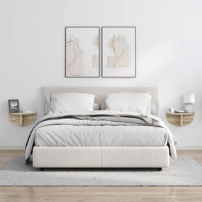 vidaXL Ράφι Τοίχου Δρύς Sonoma 38 x 19 x 19 εκ Επεξεργασμένο ξύλο
