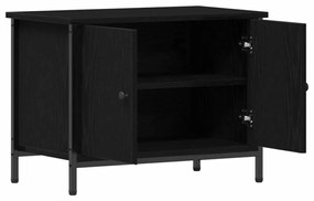 vidaXL Ντουλάπι Τηλεόρασης Μαύρη δρυς 60 x 35 x 45 εκ.