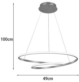 Φωτιστικό οροφής Rexon led μέταλλο χρυσό Φ49x12εκ 49x49x12 εκ.