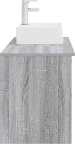 vidaXL Σετ Επίπλων Μπάνιου 2 pcs Γκρι Sonoma Επεξεργασμένο Ξύλο