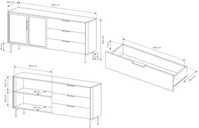 Μπουφές Luminus 2D3S-Kafe