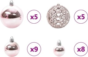 vidaXL Τεχνητό Χριστουγεννιάτικο Δέντρο με 150 LED Λευκό 150 cm