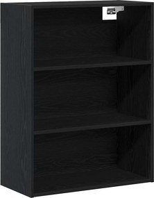 vidaXL Highboard Μαύρη Οξυά 69,5 x 34 x 180 εκ. Επεξεργασμένο ξύλο