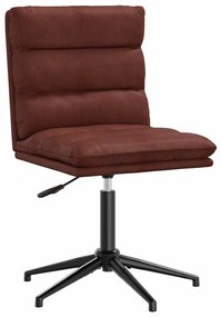 Καρέκλα τραπεζαρίας Shiny Brown Faux Leather