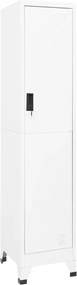 vidaXL Φοριαμός Λευκός 38 x 45 x 180 εκ. Ατσάλινος