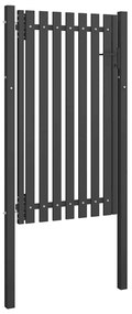 vidaXL Πόρτα Περίφραξης Κήπου Ανθρακί 1 x 2,25 μ. Ατσάλινη