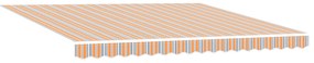vidaXL Ανασυρόμενη Τέντα Πολύχρωμη Ρίγα 400x300 cm