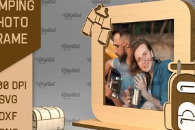 Σετ των 2 Intra απο ξύλο plywood 3mm-4mm πάχος Κάμπινγκ Κορνίζα Δίασταση 20x30 cm INTRAFABR-92542772