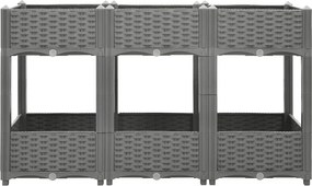 vidaXL Ζαρντινιέρα 120 x 40 x 71 εκ. από Πολυπροπυλένιο