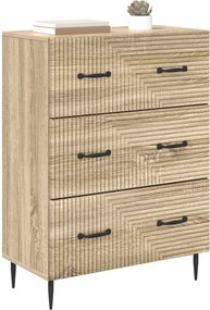 vidaXL Ντουλάπι με Συρτάρια 66 x 34,5 x 89,5 εκ Επεξεργασμένο Ξύλο