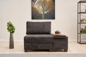 1-Seat Sofa-Bed Perenna Chenille Right - Anthracite Anthracite