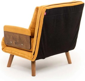 Πολυθρόνα-Κρεβάτι Μουσταρδί COSMO SINGLE 77x70x82