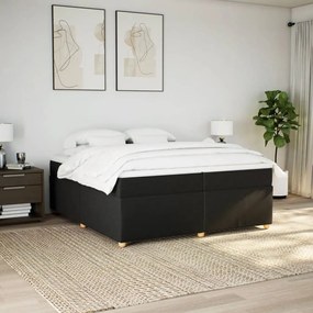 ΚΡΕΒΑΤΙ BOXSPRING ΜΕ ΣΤΡΩΜΑ ΜΑΥΡΟ 200X200 ΕΚ. ΥΦΑΣΜΑΤΙΝΟ 3285403