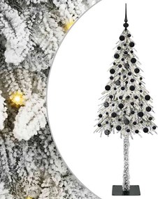 vidaXL Χριστουγεννιάτικο Δέντρο με 300 LED Λευκό 210 cm ΠΕ και Ατσάλι