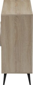 Μπουφές Gora pakoworld sonoma-ανθρακί 110x35.5x82εκ