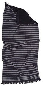 Πετσέτα Θαλάσσης - Παρεό Serifos 6 Black Anna Riska Beach 80x160cm 100% Cotton