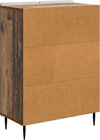 vidaXL Πλαϊνό γραφείο Παλαιωμένο ξύλο 66 x 34,5 x 92 εκ.