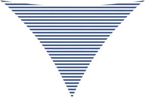 vidaXL Πανί σκιάς Μπλε και άσπρο 5 x 5 x 6 m 100% Πολυέστερ Οξφόρδη