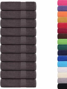 vidaXL Πετσέτες ντους FROGN 10 τμχ. Ανθρακί 70 x 140 cm 360