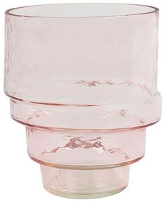 Βάζο Angelica 013.797287 15x17cm Pink Γυαλί