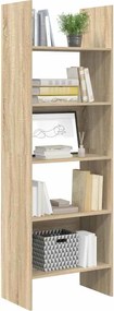 vidaXL Βιβλιοθήκη Χρώμα Sonoma Δρυς 60 x 35 x 180 εκ. από Επεξ. Ξύλο