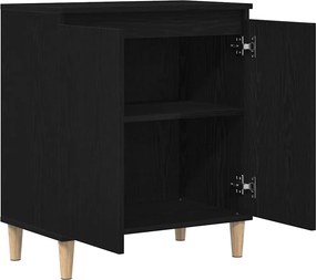 vidaXL Πλαϊνό γραφείο Μαύρο 60 x 35 x 70 cm Επεξεργασμένο ξύλο