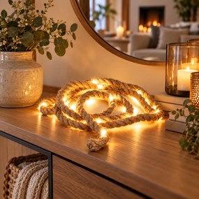 ΓΙΡΛΆΝΤΕΣ ΑΠΟ ΣΧΟΙΝΊ ROPE 2MTR 20 WARM WHITE LED AXS501020
