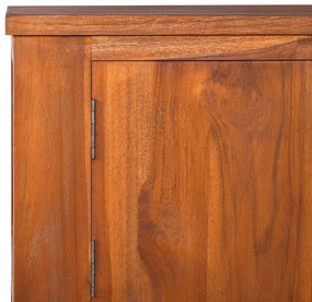 Έπιπλο Τηλεόρασης 110 x 30 x 40 εκ. από Μασίφ Ξύλο Teak - Καφέ