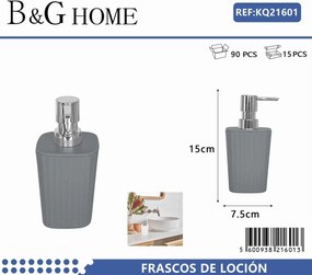 Θήκες κρεμοσάπουνου Dispenser πλαστικές - Σετ 5pcs - Grey - 21601