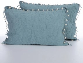 Ζεύγος Μαξιλαροθήκες Καπιτονέ (52x72) Nef-Nef Homeware Blue Feraggio