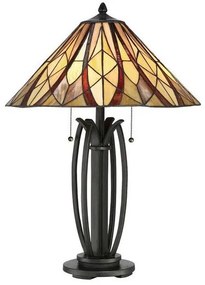 Επιτραπέζιο Φωτιστικό 2xE27 Μπρονζέ Tiffany Victory QZ-VICTORY-TL Elstead Lighting QZ-VICTORY-TL Μπρονζέ