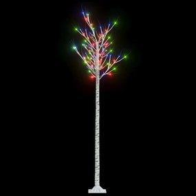 vidaXL Χριστουγ. Δέντρο Εξωτ./Εσωτ. Χώρου 200 LED Πολύχρωμο 2,2μ. Ιτιά