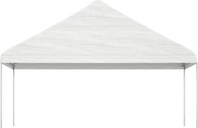 vidaXL Κιόσκι με Τέντα Λευκό 20,07 x 5,88 x 3,75 μ. από Πολυαιθυλένιο