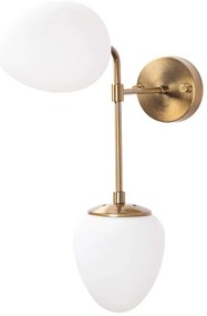 Φωτιστικό Τοίχου - Απλίκα Ns 942FLG2121 15x35x46cm 2xE14 15W Gold Opviq