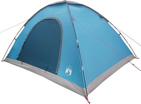 vidaXL Σκηνή Camping 6 ατόμων Μπλε 185T Πολυεστέρας με επικάλυψη PU