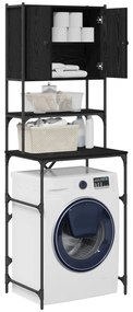 vidaXL Καμπίνα Πλυντηρίου Μαύρη Δρυς 68x48.5x194 cm