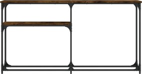 vidaXL Τραπέζι Κονσόλα Καπνιστή Δρυς 145x22,5x75 εκ. Επεξεργ. Ξύλο