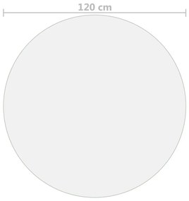 vidaXL Προστατευτικό Τραπεζιού Διαφανές Ø 120 εκ. / 1,6 χιλ. από PVC