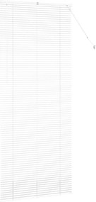 vidaXL Βενετσιάνικες Ρόδες Λευκό 220 x 90 εκ Αλουμίνιο