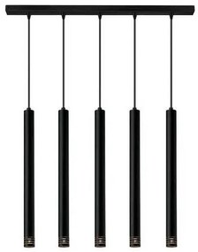 Κρεμαστό Φωτιστικό Οροφής 100-09710-12BRS Luma-100-09710-12BRS-BLACK-Μαύρο 100-09710-12BRS-BLACK