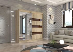 Ντουλάπα Bissom 200 συρόμενη-Drus-Kafe