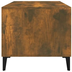 vidaXL Τραπεζάκι Σαλονιού Καπνιστή Δρυς 90x49x45 εκ. Επεξεργασμ. Ξύλο