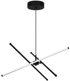 Φωτιστικό Οροφής Sandy 4307000 60x150cm Led 2550lm 30W 3000K Black Viokef