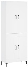 vidaXL Ντουλάπι Λευκό 69,5x34x180 εκ. από Επεξεργασμένο Ξύλο
