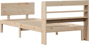 vidaXL Πλαίσιο Κρεβατιού Κεφαλάρι 75x190εκ. Μασίφ Πεύκο