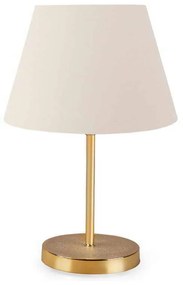 Φωτιστικό επιτραπέζιο Rosenthal Megapap ύφασμα/Pvc/χρώμιο χρώμα κρεμ/χρυσό 22x17x37εκ.