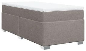 ΚΡΕΒΑΤΙ BOXSPRING ΜΕ ΣΤΡΩΜΑ TAUPE 90X190 ΕΚ.ΥΦΑΣΜΑΤΙΝΟ 3285099