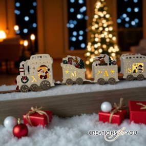 Τρένο 3d ξύλινο με 4led