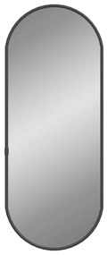 vidaXL Καθρέφτης Τοίχου Οβάλ Μαύρος 50x20 εκ.