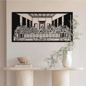 Διακοσμητικό Τοίχου The Last Supper 507ATP1213 95x46cm Black Wallity Ατσάλι